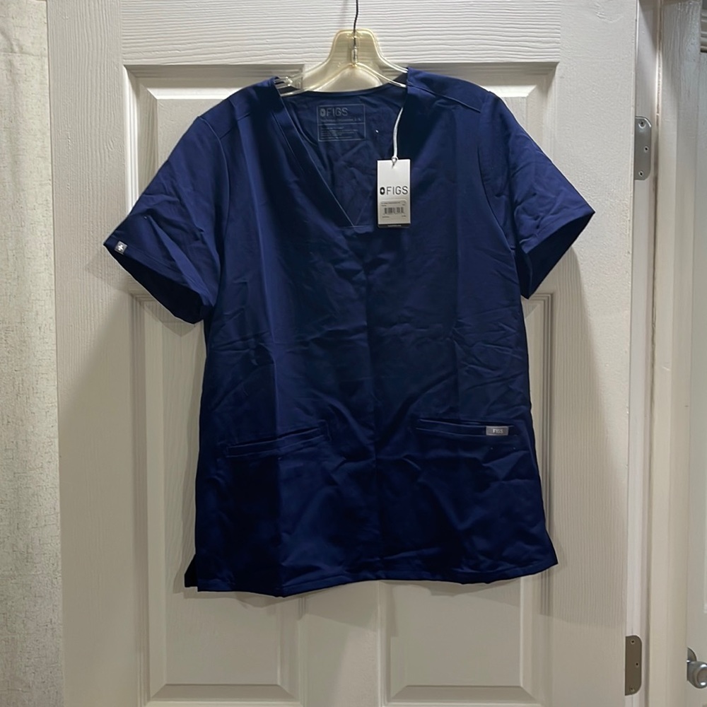 Figs Navy Top